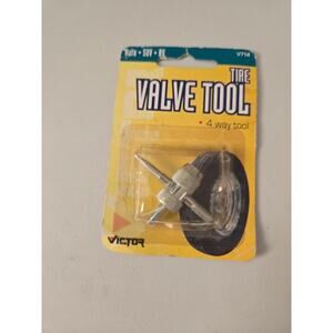 NEW! VICTOR 4-WAY TIRE VALVE TOOL, 00714-8